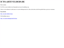 Tablet Screenshot of icto.arteveldehs.be